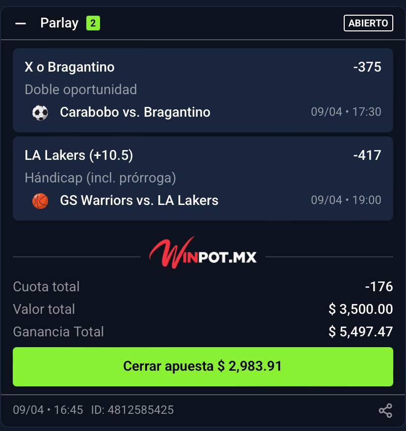POPEYEPICKIS's tweet photo. Parlay prendido 🔥💰
Bragantino no pierde y Lakers +10.5… se viene billetito 💸

Si esto pega, celebro con un combo bien cargado de Popeyes 🍗😮‍🔥

¿Quién más va en esta? 
 #Apuestas #Parlay #NBA https://t.co/UIdNm6bINw