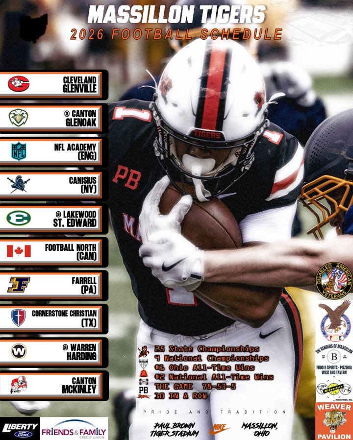 2026 Massillon Tiger Football #TIG