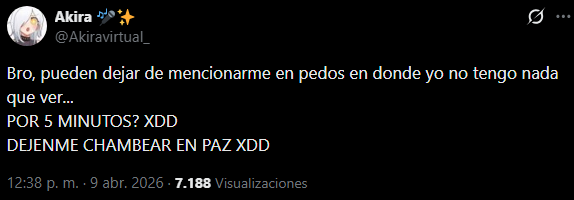 _TheSebx_'s tweet photo. @FemboySinplata Bueno... amistades como la de miki son las que les deseo a mis enemigos xd
Me gusta como ella tira todos por la borda para salir limpia.
Y sobre Akira pues.... es tu empleada a si que en parte eres responsable de lo que hagan tus trabajadores "cualquier falla es tu falla" https://t.co/U0qH7VhX8Y