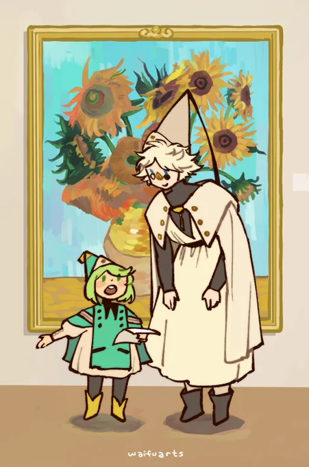 Qifrey and Coco go the to museum #WitchHatAtelierFanArt #WitchHatAtelier #Δ帽子