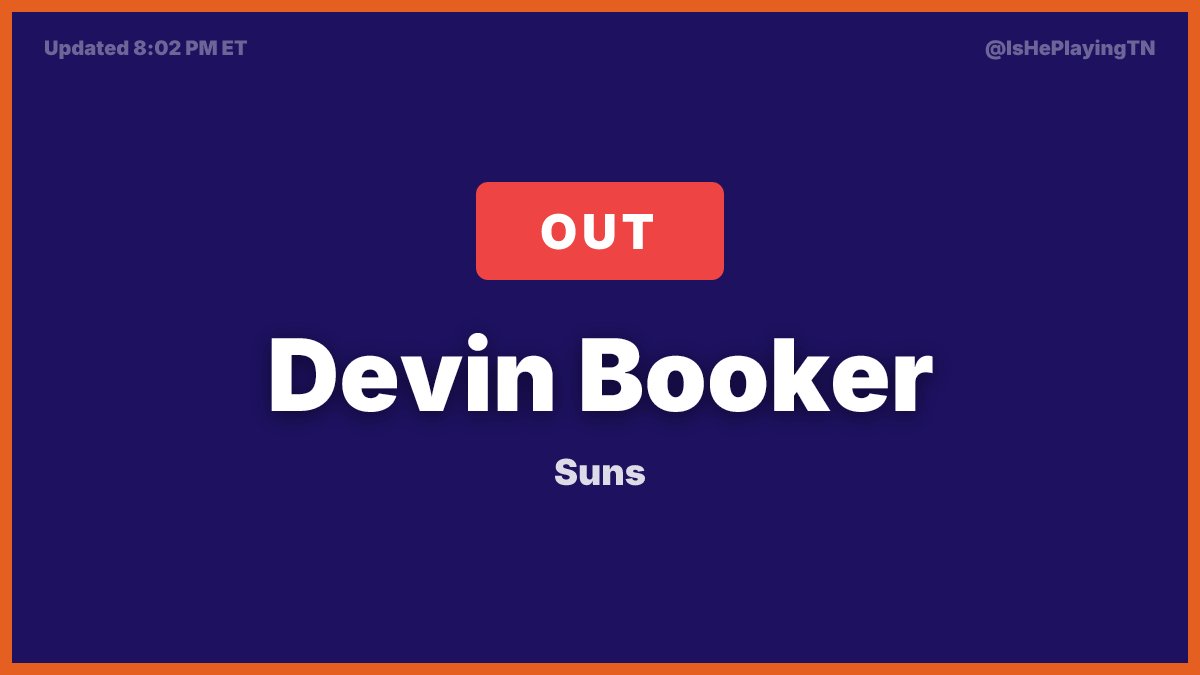 Is He Playing Tonight tweet media