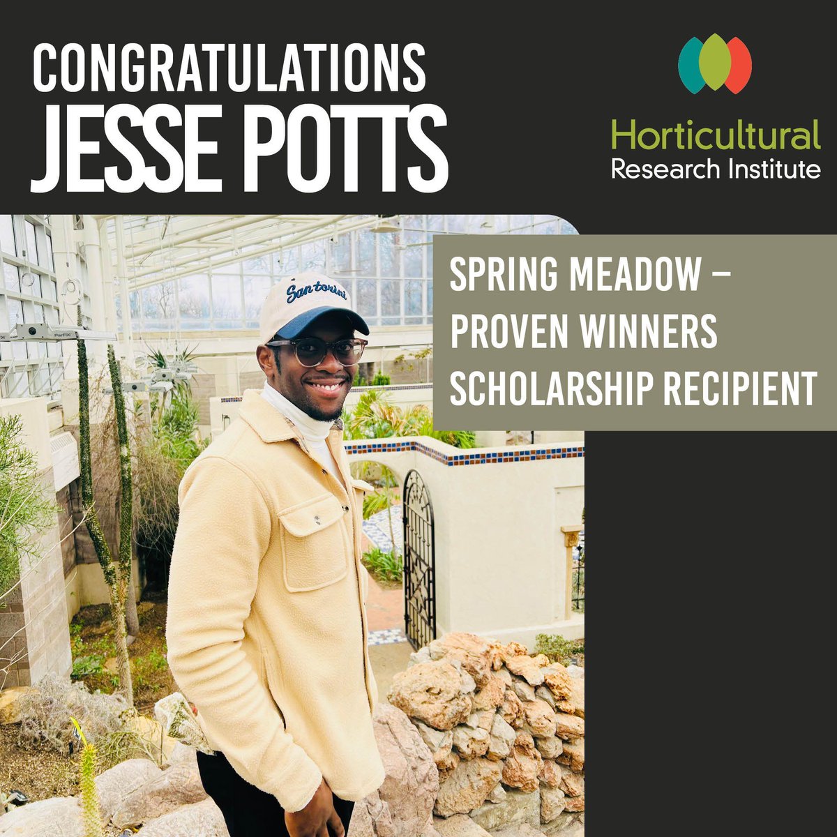 HortResearch's tweet photo. Jesse Potts (UF) is a Spring Meadow–Proven Winners Scholarship winner through the HRI Scholarship Program. A PhD student, Jesse's interests include greenhouse and woody plant production. He is preparing for a career that connects research, production, and industry engagement. https://t.co/2jhEuBh9l7