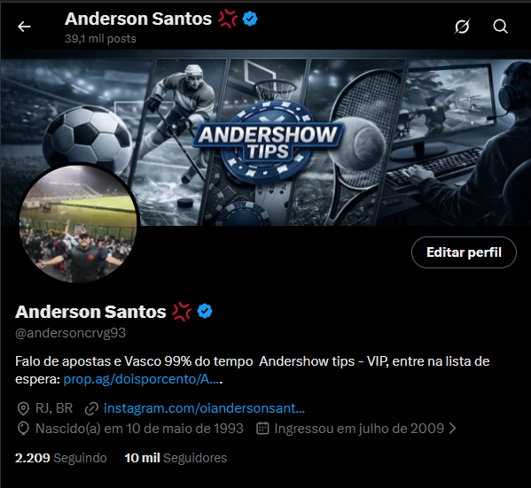 Anderson Santos 💢 tweet media