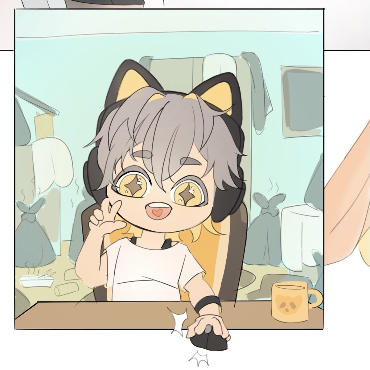 isdannn's tweet image. almost made next four pages for streamer au should be ready by monday yay 
and for now you can have this caelus 
or go and check my recent art with himmmm 
#caelus (#dancae)