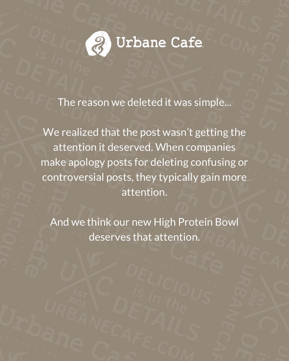 UrbaneCafe's tweet photo. We had to address this immediately…

Our High Protein Bowl offers 40g of protein, and adding an extra portion of chicken for just $2 bumps it up to 70g 💪 https://t.co/yAgLfvCjoq