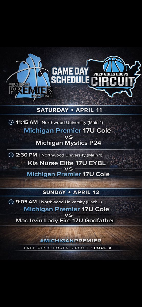 ReeseLape's tweet photo. Come, watch us in our first tournament of the season at Northwood University. Ready to get it started. @PGHMichigan https://t.co/47LueQgy5l