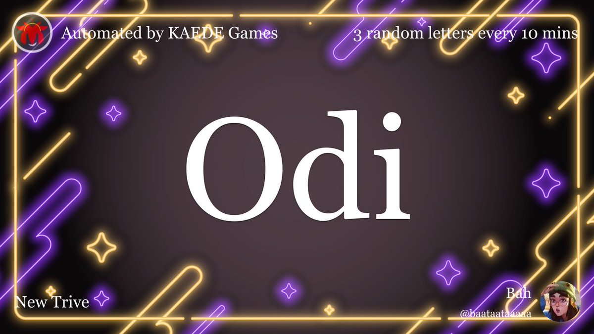 3letter_'s tweet image. Odi