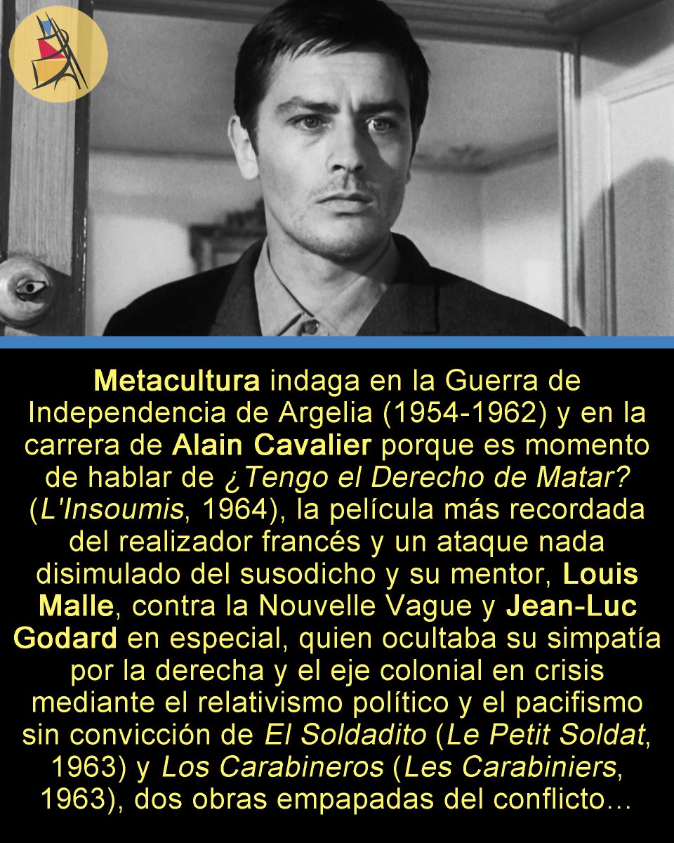 Cine - Rescates - ¿Tengo el Derecho de Matar? (L'Insoumis, 1964), de Alain Cavalier (#TengoelDerechodeMatar/ #LInsoumis/ #TheUnvanquished/ #AlainCavalier/ #AlainDelon/ #Delon/ #LeaMassari/ #GeorgesGéret) - Agonía en ralentí - Por Emiliano Fernández
metacultura.com.ar/agonia-en-rale…