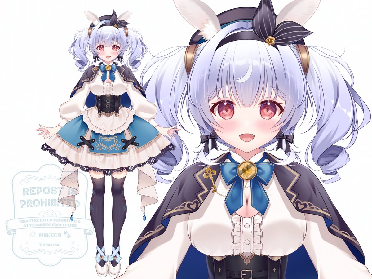 「#VTuber魂募集 ・すずらんちゃん ・アリスの白うさぎちゃん nizimaに」|みけおうのイラスト