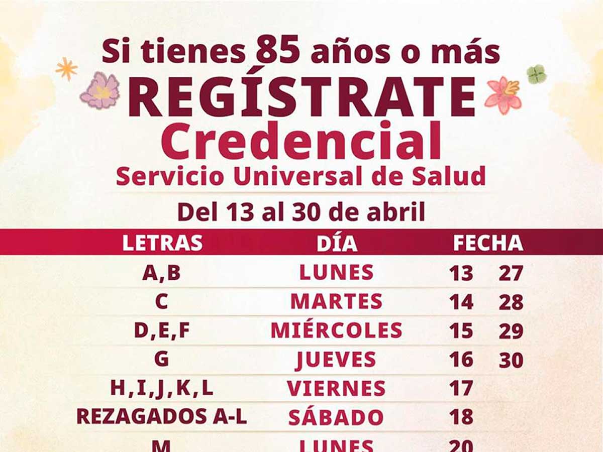 AGENCIAMVT's tweet image. #Salud En Toluca iniciará el #registro al Servicio Universal de Salud del 13 al 30 de abril, con nueve módulos y prioridad para mayores de 85 años. mvt.com.mx/inicia-en-tolu… @AGENCIAMVT @GobiernoMX @BienestarEdoMx