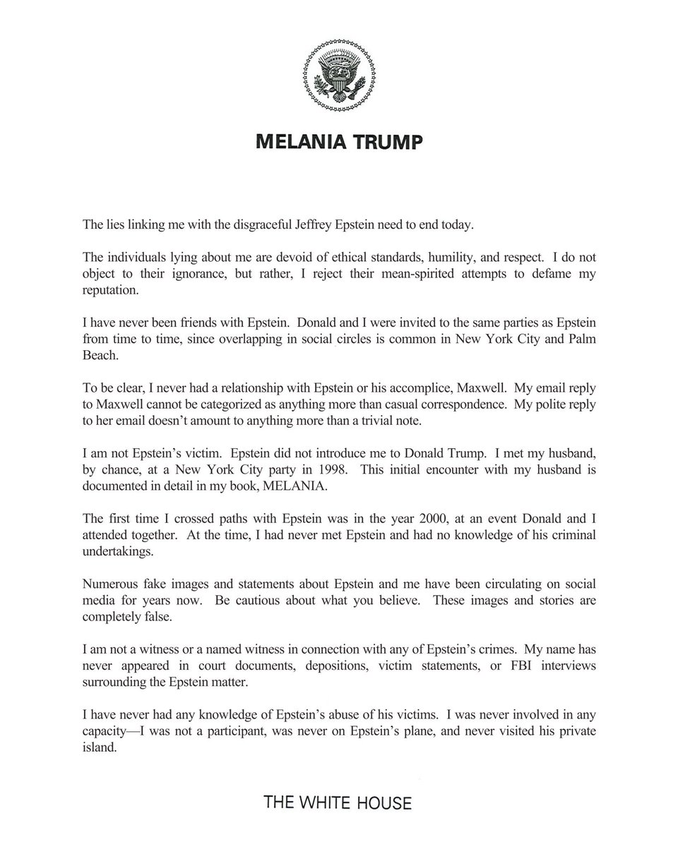 First Lady Melania Trump tweet media