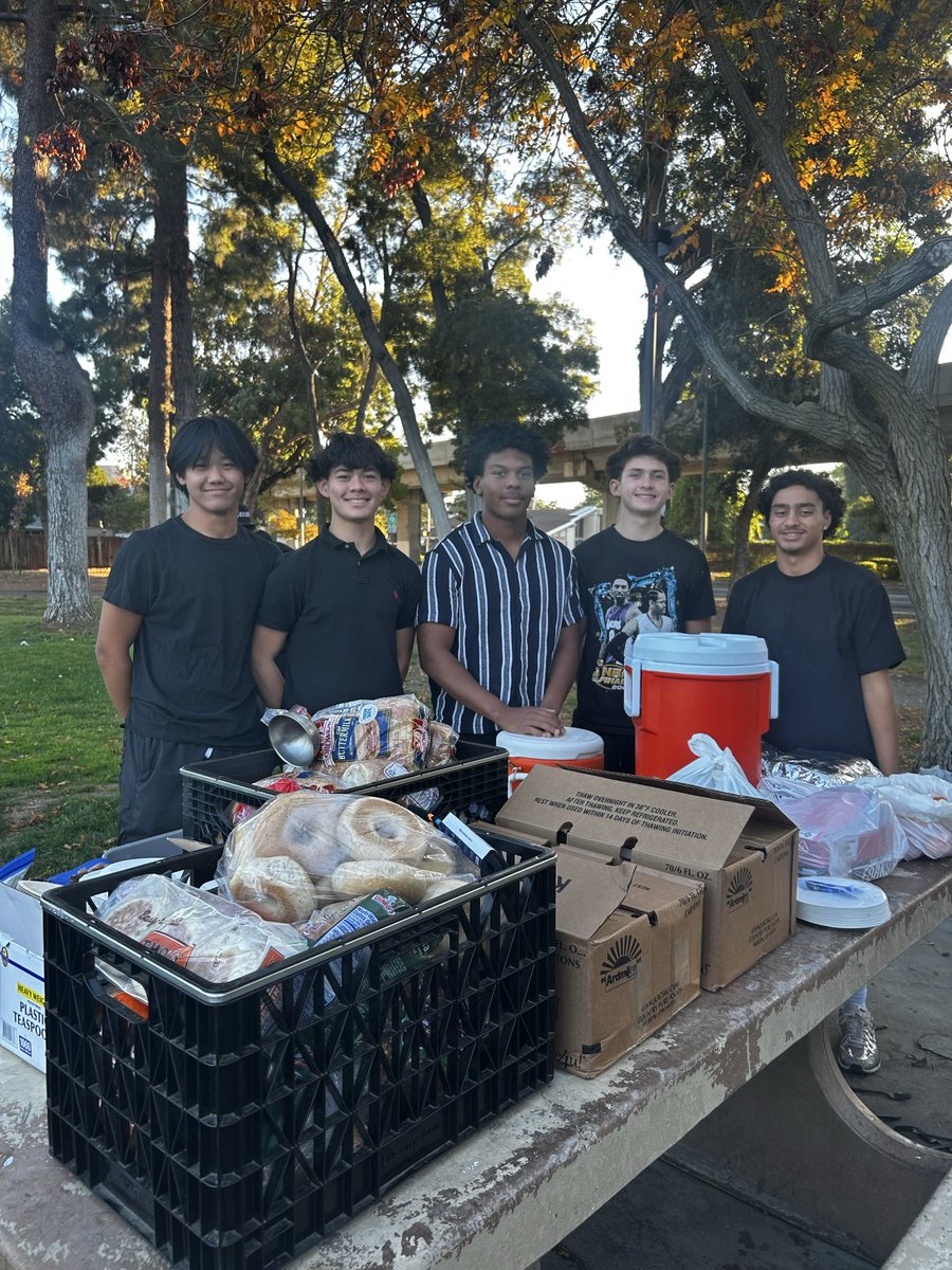(Great first Sunday) Every first Sunday of the month my church goes out and helps feed the community.