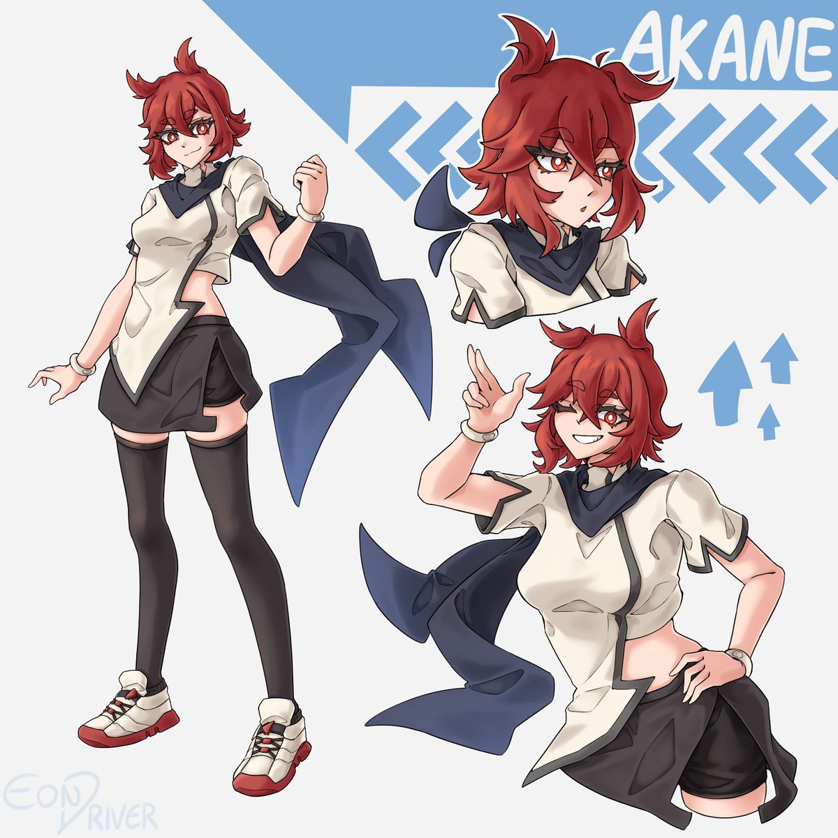 EonDriver's tweet photo. I miss drawing my old girlies so I'm bringing them back with a few tweaks >:3c
This is Akane, she likes bread and does a punch (mostly to dough) https://t.co/WeCKQhCqX1