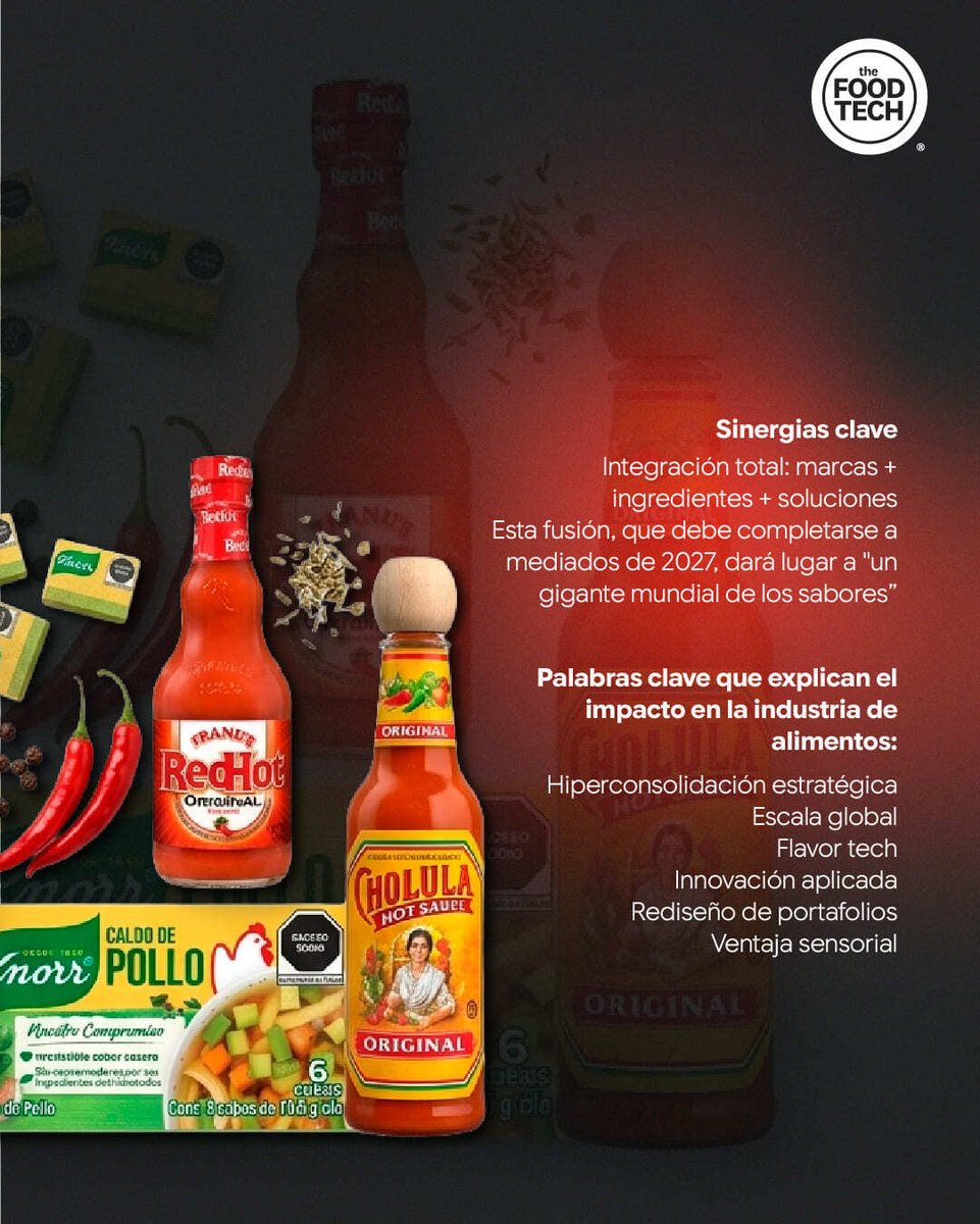 ElFoodTech's tweet photo. No es solo una operación, es un reacomodo del poder en la industria alimentaria 🔄
El impacto y la tendencia dentro de la industria es clara: el sabor se convierte en el centro de la estrategia 🎯
#thefoodtech https://t.co/ylj019p2dU