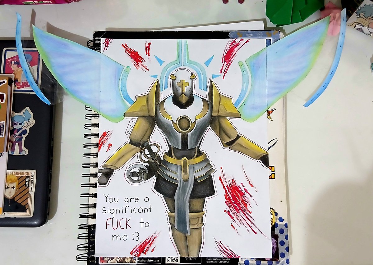 Dan1_m4ry's tweet photo. Un dibujo de un tal Gabriel #ULTRAKILL #Gabriel https://t.co/seU06Cl9gi
