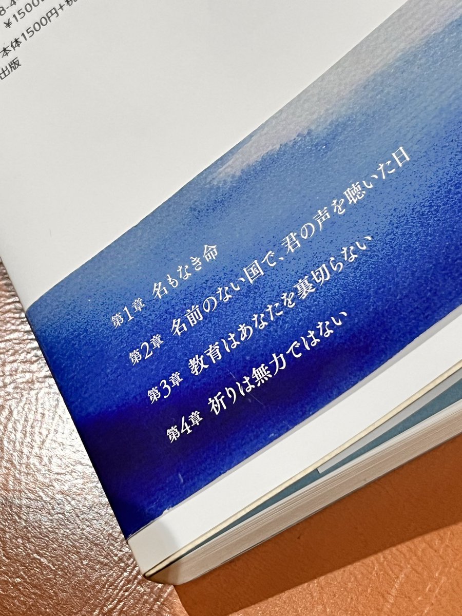 生きることから、すべては始まる
　　　　　　　　サヘル・ローズ

こんな時代だからこそ
全ての人に届くべき、
かけがえのない一冊。
慈愛に満ち、美しく、強い。
「この世界は今、
優しさを試されている」
SUGIZO
帯コメントより引用