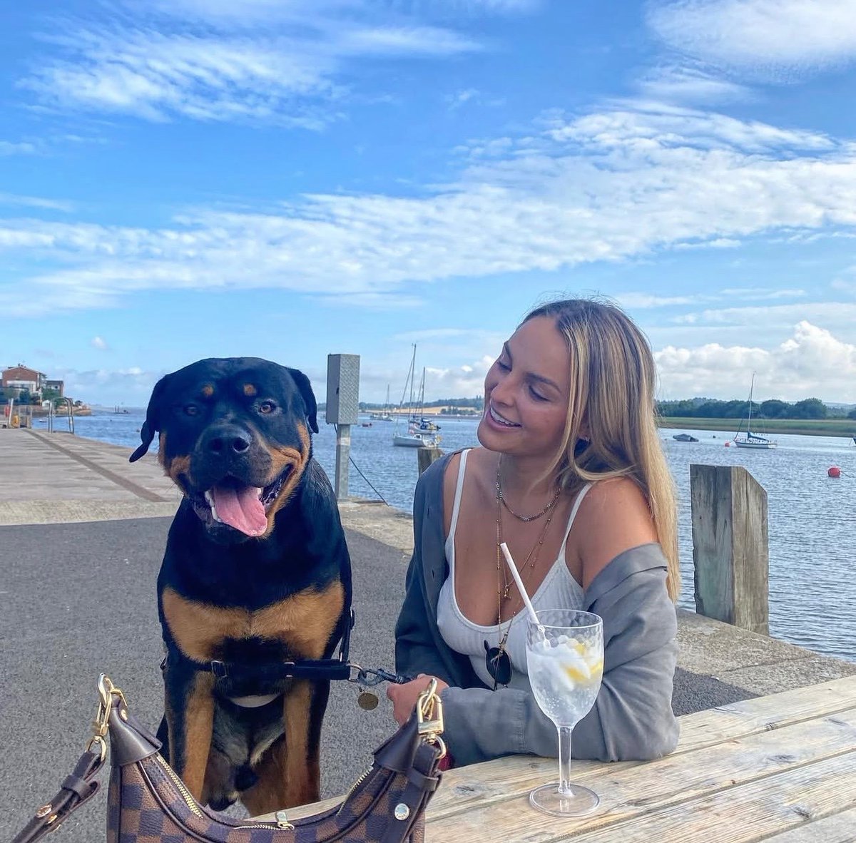 MandarinHartman's tweet photo. With my date Wilson 🐾😍he looks happy🤭😂 https://t.co/3O10KAIL8B