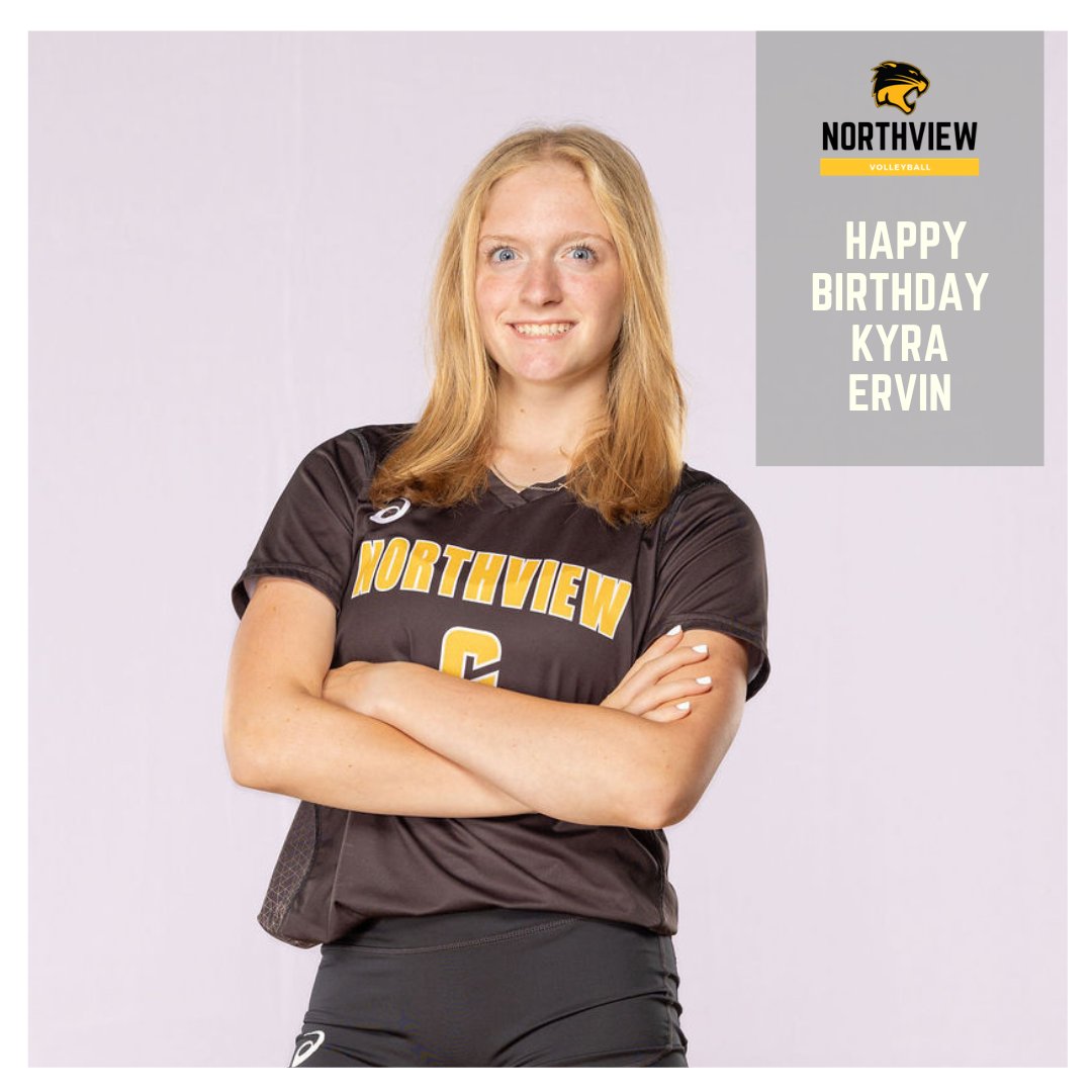 NVHSVBALL's tweet photo. Happy Birthday to junior, defensive specialist, Kyra Ervin 🎉

#GoCats #PointNorthview #NVVB #Number 😼🏐 https://t.co/BxCkdnqqlY