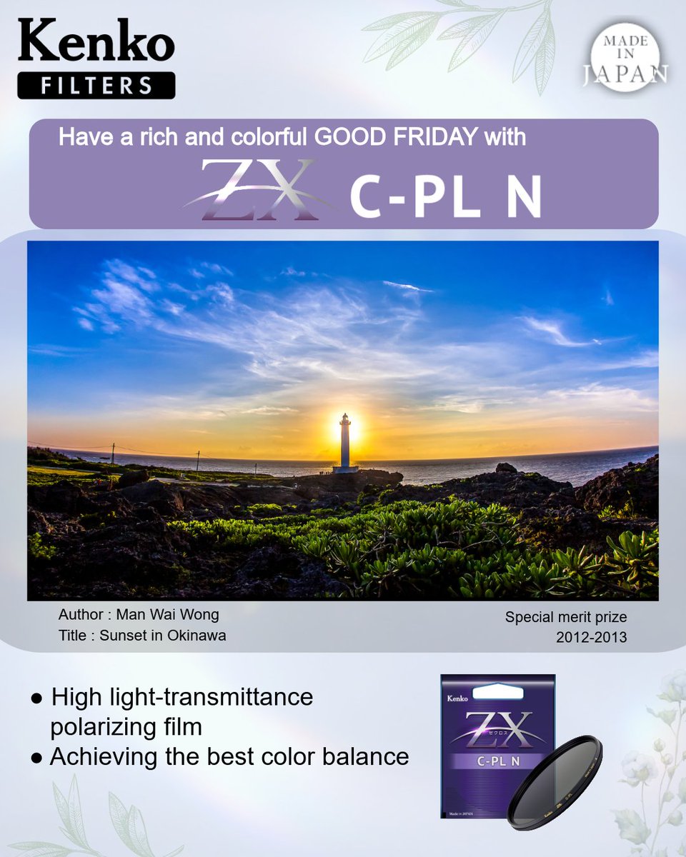 KenkoGlobal's tweet photo. Good Friday- a moment to breathe and notice colors returning.
MC Close-up NEO No.4 captures delicate details, while ZX C-PL N clarifies the season’s fresh greenery. A lighthouse stands ahead, marking a new journey.

#kenko #mccloseup #zxcpln #GoodFriday https://t.co/bOpakHyCX5
