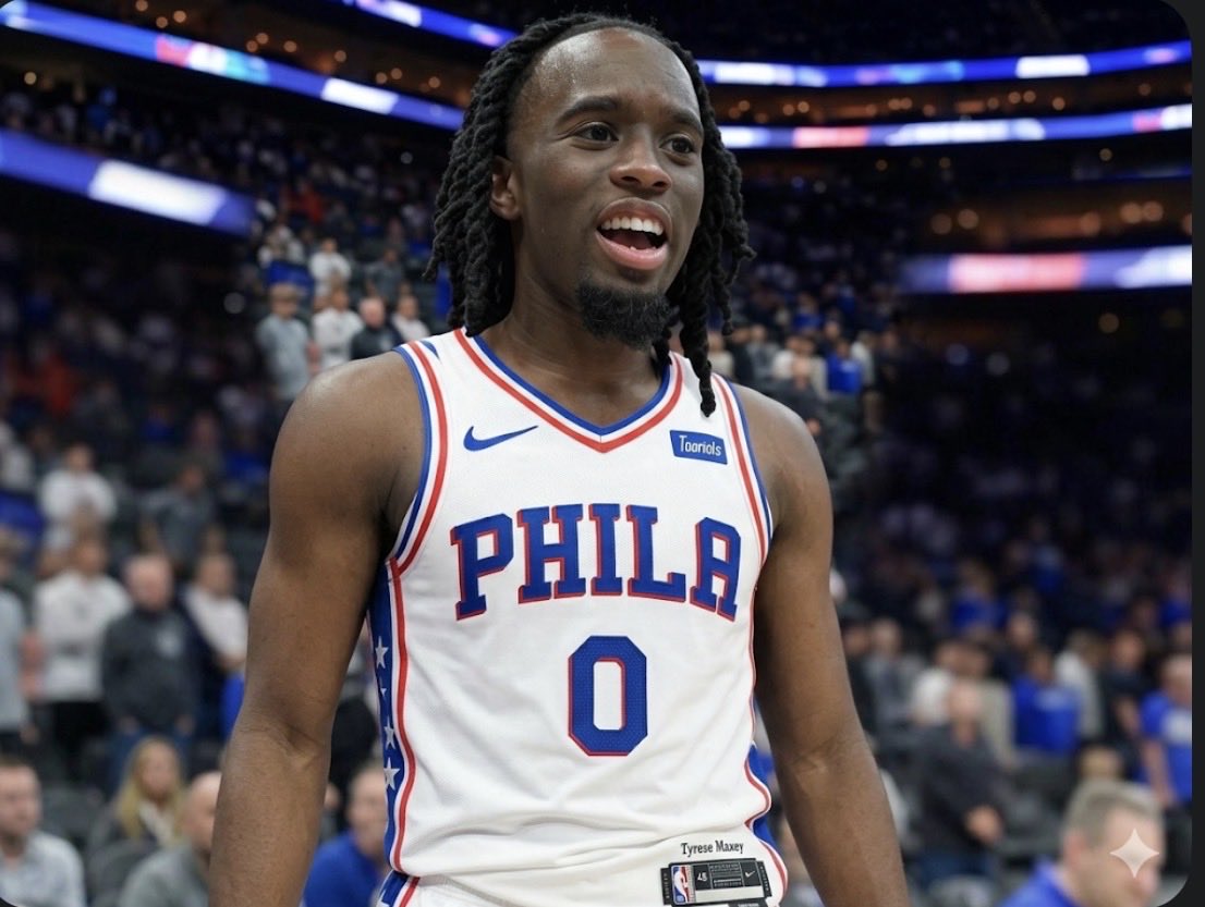 nona_gee37775's tweet photo. Tyrese Maxey & Scottie Barnes on my fantasy team tonight:
#fantasybasketball #fantasynba #dfs #nbax #nba #fantasy https://t.co/gaDif9V7g0