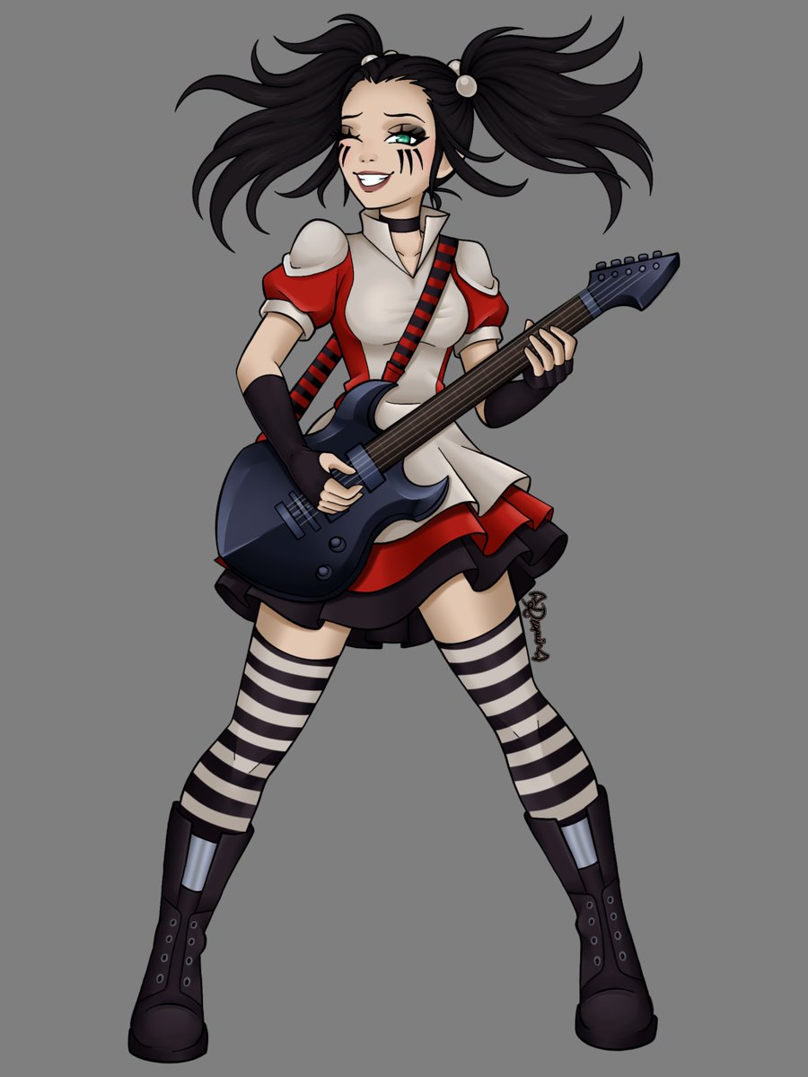 DespairAE's tweet image. Kimberly 👀🎸
Gotta have her winking because… “One Eyed Doll” 😜
~
#ae #artixentertainment #artixgames #oneeyeddoll #aqw