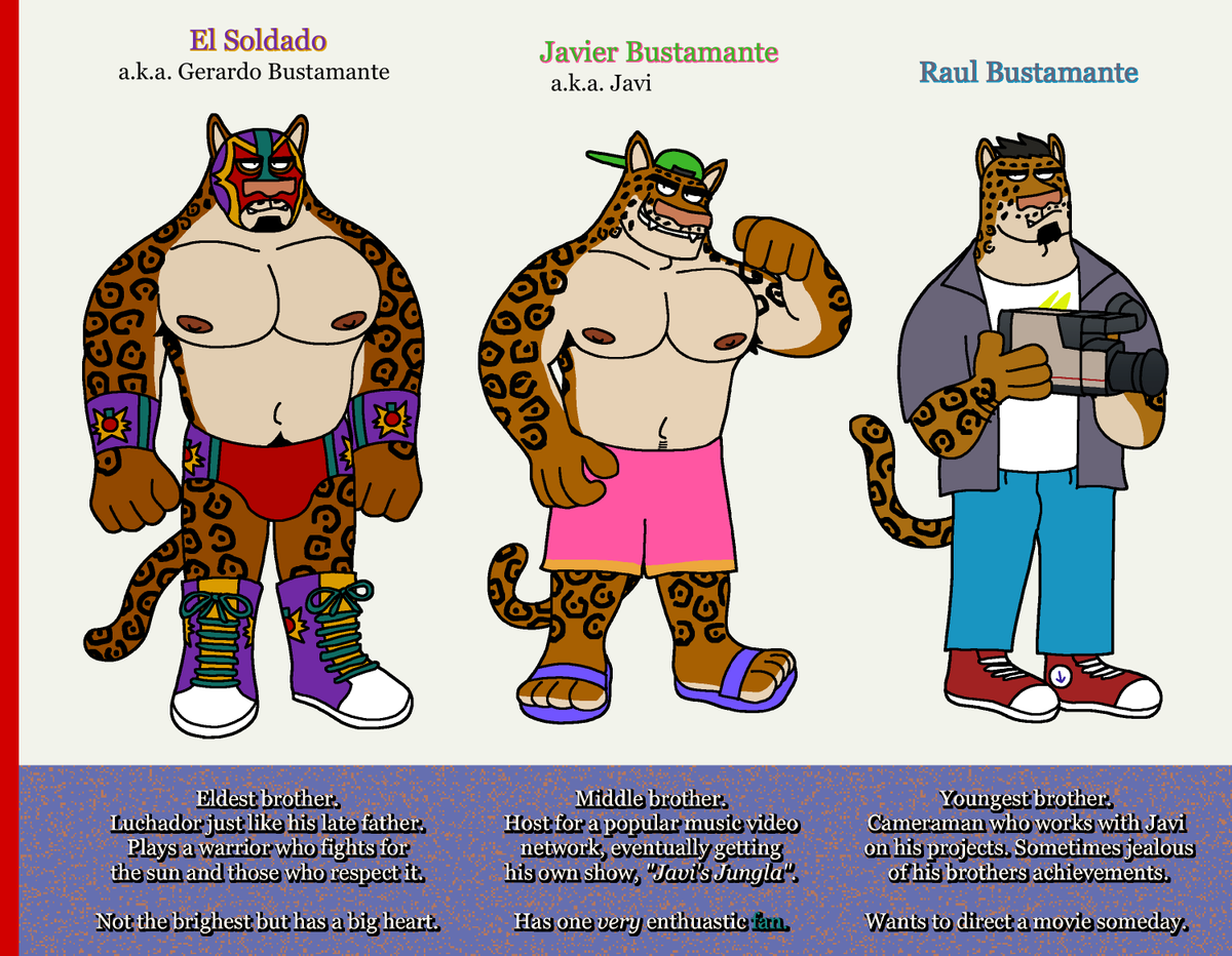 neweddicus's tweet photo. meet javi and his bros, three jaguars who work in entertainment https://t.co/OPCGTYSJbb
