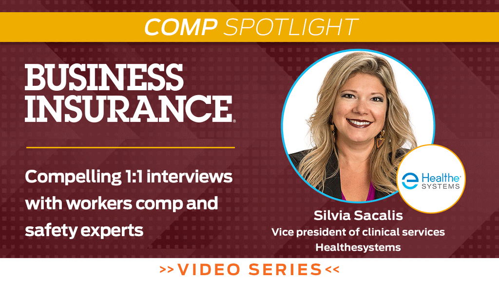 BusInsMagazine's tweet image. Silvia Sacalis, vice president of clinical services for Healthesystems, talks about the latest workers comp issues affecting pharmaceuticals.

Watch now: businessinsurance.com/video-post/vid…

Brought to you by @PHLYINS 
#RiskManagement #Healthesystems #WorkersComp