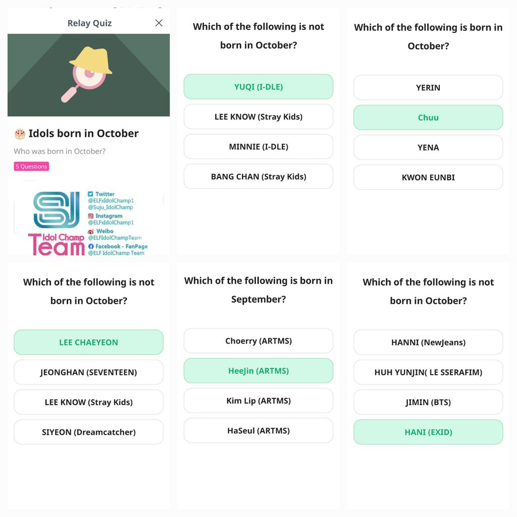 IdolChampTeam ~ Quizzes tweet media