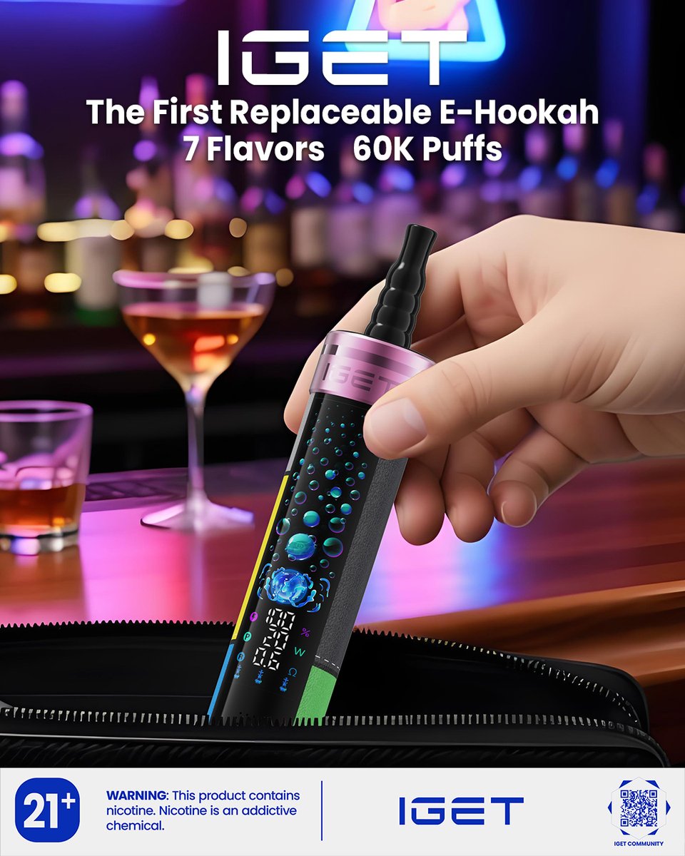 💨 Hookah vibes only — inhale joy, exhale stress. 🧘♂️#IGET #igetvape #igetstar#vapelife