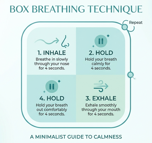 KristenJakobitz's tweet image. Learning to regulate your nervous system via the Vagus Nerve is a game changer for anxiety. 

Try Box Breathing: 
Inhale 4s, Hold 4s, Exhale 4s, Hold 4s. 

#NervousSystem #MentalHealth #Breathwork