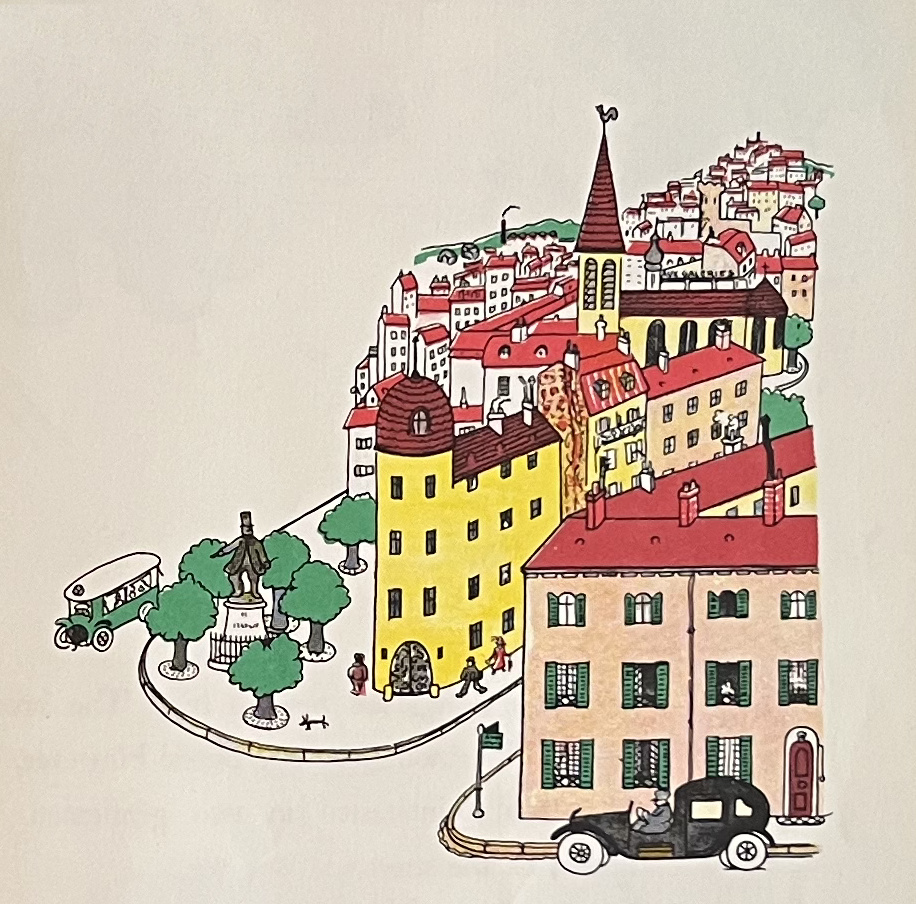 StorybookTowns's tweet image. 𝘛𝘩𝘦 𝘚𝘵𝘰𝘳𝘺 𝘰𝘧 𝘉𝘢𝘣𝘢𝘳 (1931) Art by Jean de Brunhoff

#OldWorldArchitecture #RoofTops #MedievalTownscape