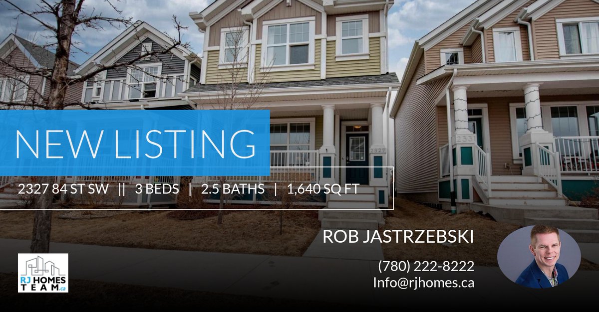 RobJHomes's tweet photo. 📍 New Listing 📍 Take a look at this fantastic new property that just hit the market located at 2327 84 St Sw in Edmonton. Reach out here or at (780) 222-8222 for more information

Contact me for more information: 
780-222-8222 or... https://t.co/wMWNYGp6TD https://t.co/PjtqBO0DYZ