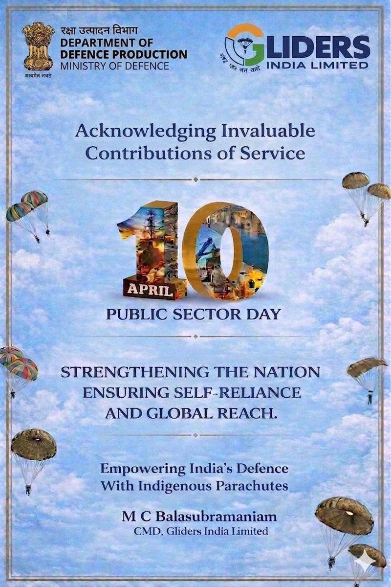 GLIDERS INDIA LIMITED, DPSU,MINISTRY OF DEFENCE tweet media