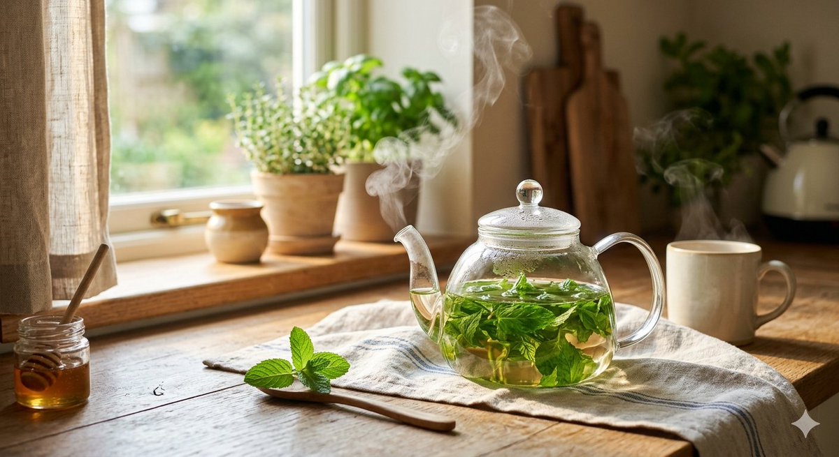 KristenJakobitz's tweet image. For women dealing with hormonal breakouts or excess androgens, spearmint tea is a research-backed tool. Drinking 2 cups a day has been shown to lower free testosterone levels, helping to balance the skin and the cycle naturally.
#HormoneBalance #SkinCareTips #WomenHealth