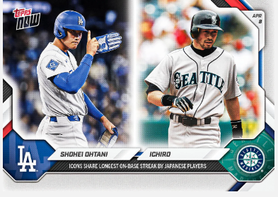 24時間限定MLBカード】 このタイミングで イチロー選手 × 大谷翔平選手