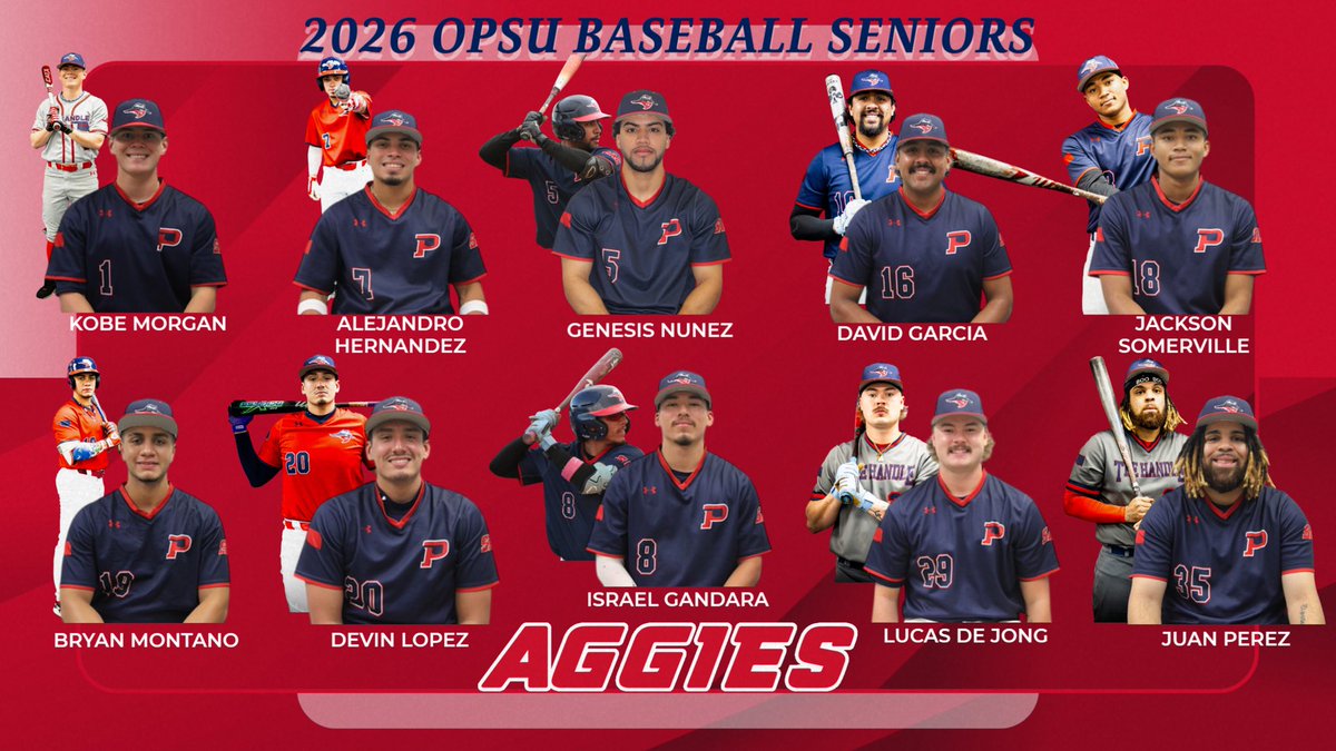 opsu_baseball's tweet image. Prior to tomorrow’s game, OPSU Baseball will honor our seniors! Festivities begin at 11:30. First pitch at Noon. Come out and cheer on the seniors!

#aggieball | #CG