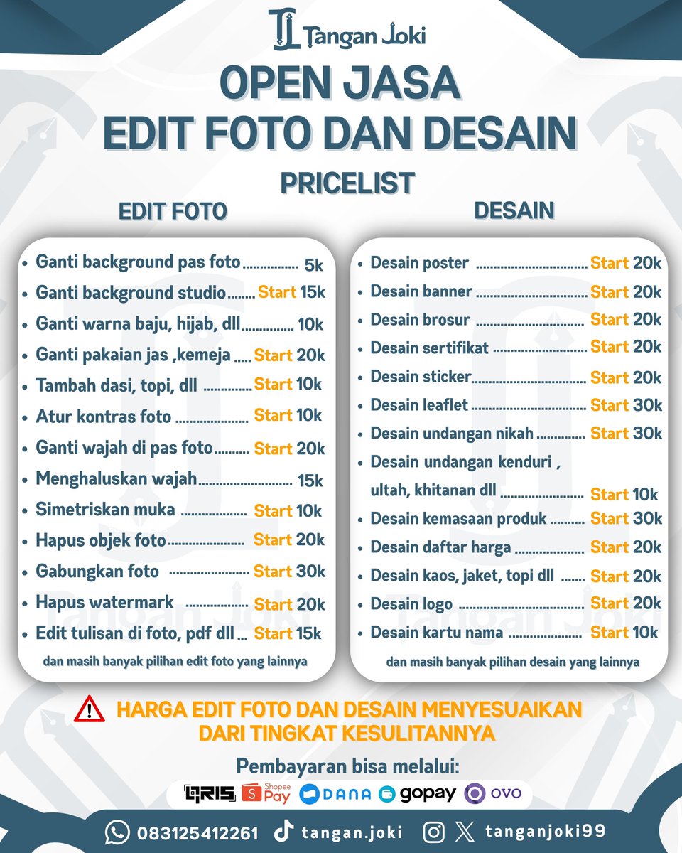 JASA EDIT FOTO & DESAIN tweet media