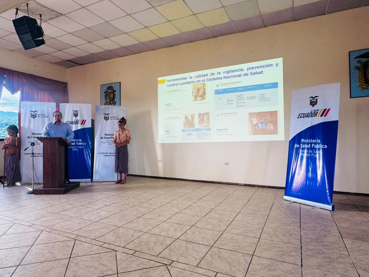 GoberPastaza's tweet photo. 📍PUYO
#RendiciónDeCuentas2025

#MariaJoseVillacres, jefa política del cantón Santa Clara, participó en el acto de Rendición de Cuentas 2025 del Distrito de salud del @Salud_Ec en Pastaza. https://t.co/CJfSeYOOGg