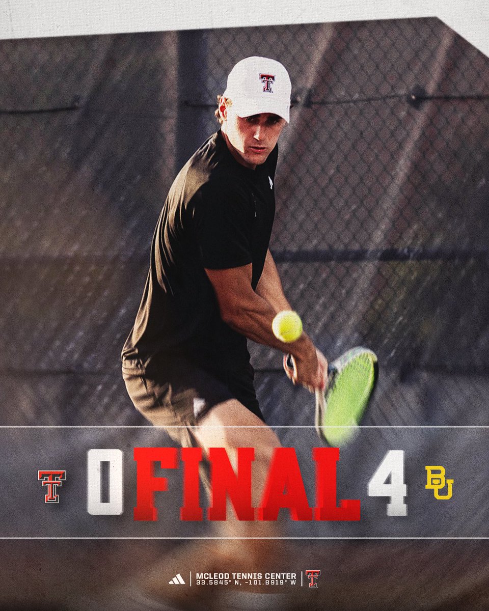 TexasTechMTEN's tweet photo. Final against #11 Baylor. https://t.co/a7Xp5coDNo