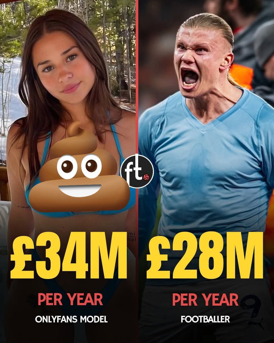 georgediano's tweet photo. Sophia Rains who's an Onlyfans guru is out here making a casual $34M a year, while Erling Haaland is sweating like a mechanic in Turkana, clocking training sessions that look like military drills just to bring home $28M. Haaland wakes up at 5am, Runs like a pineapple thief in kakuzi farm, Lifts weights like he’s carrying Norway on his back & Trains as if he is going for war in Ukraine.

Meanwhile Sophia only Wakes up, Looks at the camera & says “Hi gaiiz, welcome to my channel” & besha farifari starts flowing. Our boy Haaland is out here studying tactics, analyzing defenders, risking ACLs while Sophia is analyzing lighting & camera angles ready to flip the bean & inspect the ceiling. 

But let’s be honest gentlemen, OnlyFans is not surviving on vibes. It’s being funded by a task force of dedicated mumu men. Simps who see a Subscribe button & act like they’re paying school fees. These Simps don’t even blink when they're enjoying eyes nourishment.

Without them, OnlyFans would shut down faster than a govt project after a scandal. Ayaaam telling you, boychild will always have it the hard way. Haaland is chasing defenders & injuries whily Sophia is attracting immorality defenders by just removing her wandawea. Ni mbaya god one.🥹