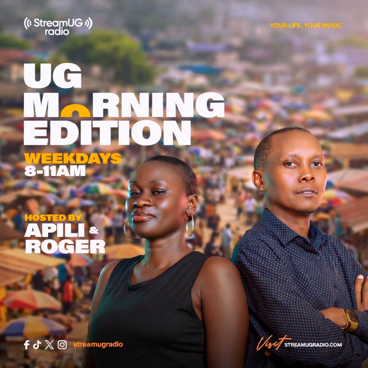 StreamUGRadio's tweet image. Start your day the Ugandan way 🇺🇬☀️
Vibes, talk, and nonstop energy 🔥
#UGMorningEdition #StreamUGRadio #MorningVibes
