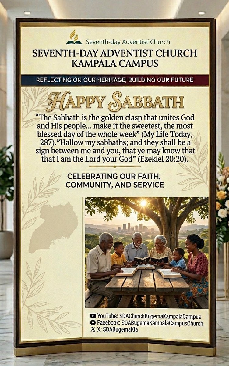 SDABugemaKla's tweet photo. It’s always at such a time that we anticipate and eagerly long for the rest. Just like machines, etc., human beings need a time of service with the creator! #FriendsofHope #HappySabbath https://t.co/SSzWtqLD1L