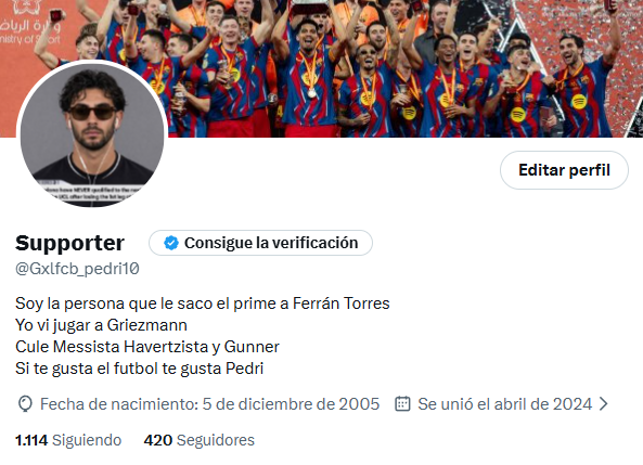 Supporter tweet media