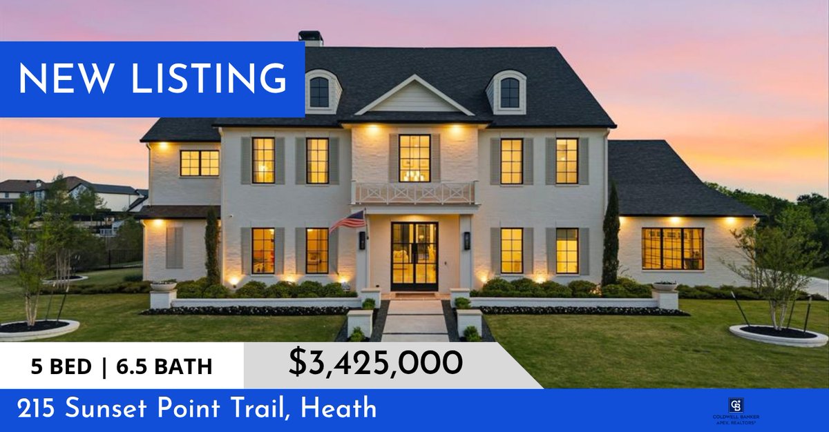 amyrjoe's tweet photo. 📍 New Listing 📍 Take a look at this fantastic new property that just hit the market located at 215 Sunset Point Trail in Heath. Reach out here or at (214) 448-9350 for more information https://t.co/Lv9F9darz5 https://t.co/OeC5L9oGb3