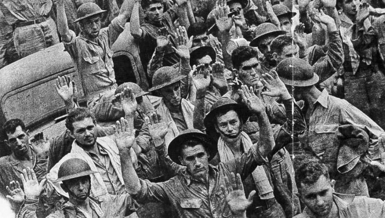 VoicesofWW2's tweet photo. 🧵84 years ago today, April 9, 1942, the largest surrender in U.S. military history took place on a jungle peninsula in the Philippines.

What happened next became one of the worst war crimes of WW2
This is the story of the Fall of Bataan. 👇 https://t.co/IJj0g0ahiZ