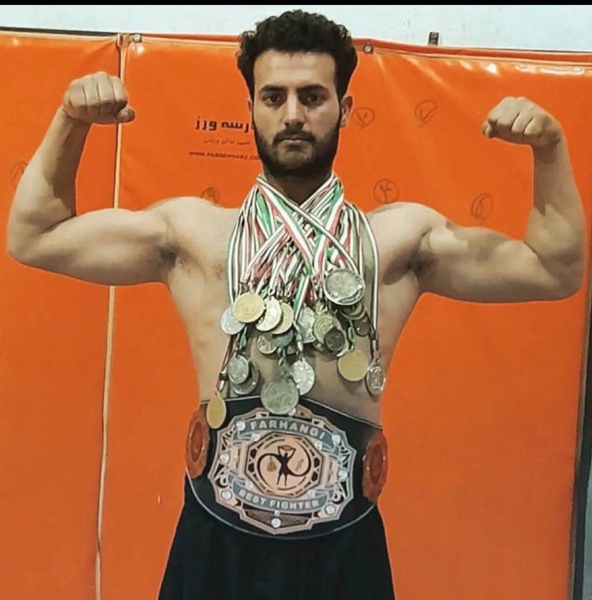 ZahraAbdi1396's tweet photo. An Iranian athlete, Benyamin Naghdi, is on the brink of execution. He is being held in solitary confinement, denied even a final meeting with his mother, while a forced confession has already been aired on state television.

The world must not look away. Every moment of silence brings him closer to death.
Stop the execution of Iran’s youth. Act now.
Stop the killing of Iran's youth! 

ACT NOW! 
#بنیامین_نقدی 

@StateDept @SecRubio @SenFettermanPA @HouseForeign @Amnesty @hrw @EU_Commission @CNN @BBCWorld @FoxNews @nytimes @Reuters @AP
@MFA_Austria @netanyahu @DonaldJTrumpr
@SenTedCruz
@SenTomCotton @SenMullin
@SenFettermanPA @IDF @CENTCOM
@IsraelPersian