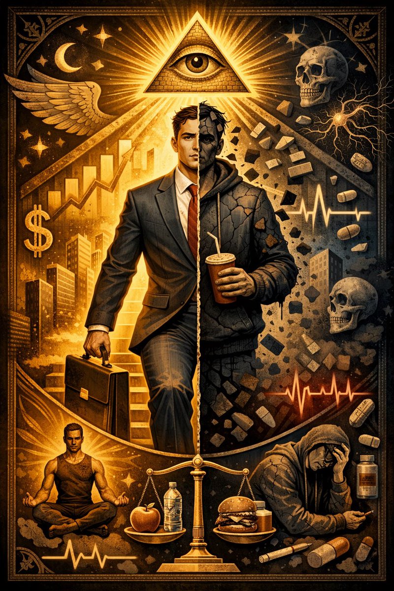 THAEDLIGHT's tweet image. Chasing success without maintaining your health is a miscalculation of priorities. The body is not separate from the mission; it is the vessel that carries it. When the body is neglected the mind fragments; when the mind fragments focus dissolves.
#ILLUMINATI