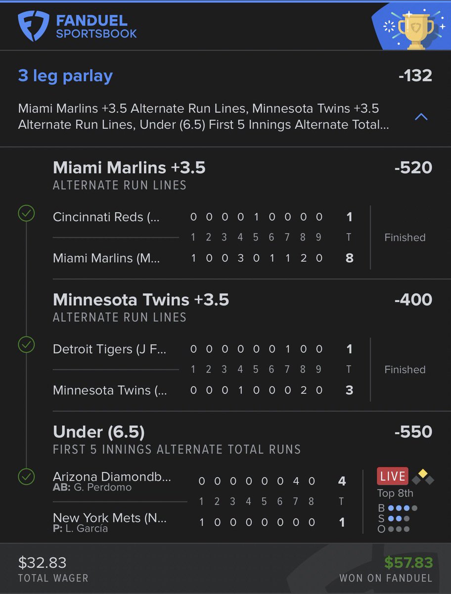 BigToney8's tweet image. BOOM!!! The MLB builders made us some 💲 tonight @DubClub_win!! 💰💰

$82-----&amp;gt; $141 ✅✅✅✅✅

Link below ⬇️

dubclub.win/BigToney8/

#MLBProps #MLBPicks #Gambling𝕏