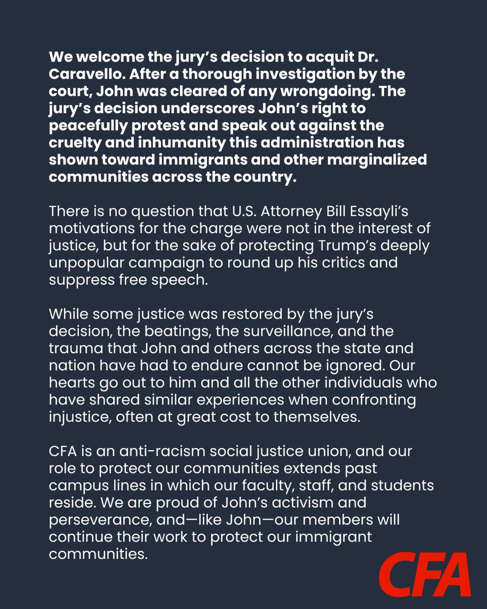 California Faculty Association tweet media