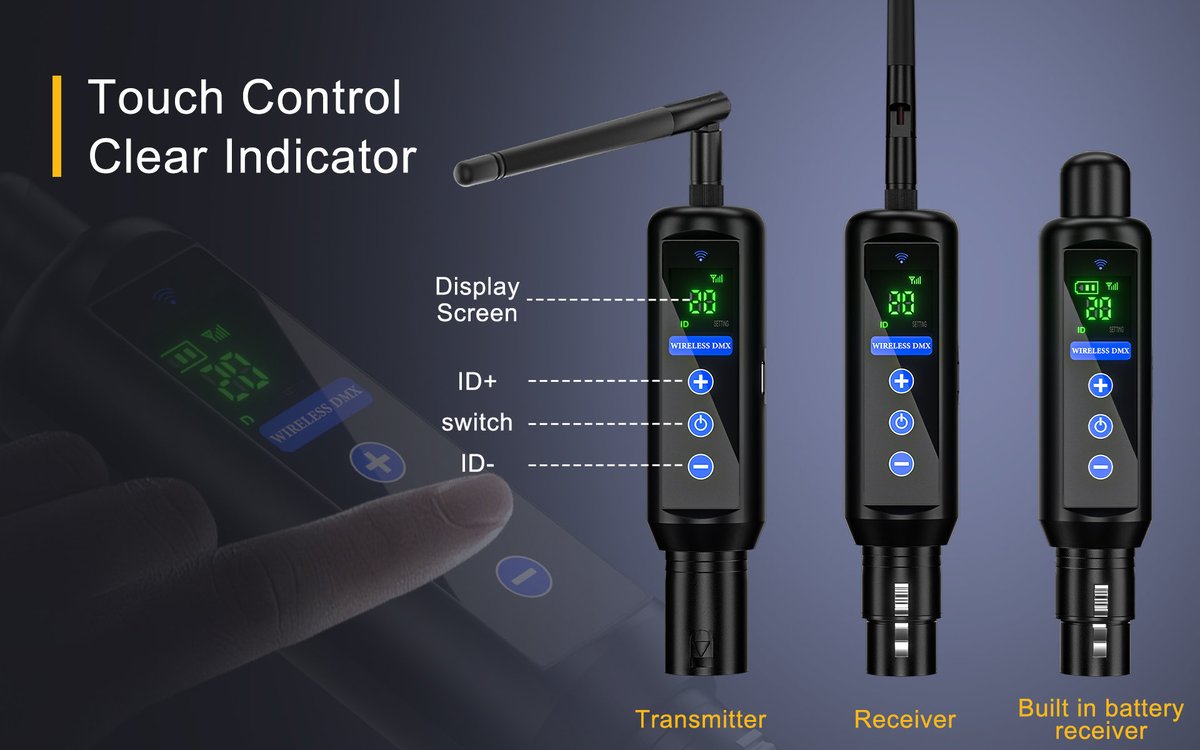 SHEHDS_Stage's tweet image. [Professional-Grade Wireless DMX Transceiver System] The stability you need speaks for itself:
✅600m long-distance coverage
✅126-channel anti-interference
✅ 20 IDs
✅ 23dBm ±94dBm
✅ WDT automatic restart 
✅ Plug and play 
#DJLife #LiveEvent #OutdoorStage #WirelessDMX #SHEHDS